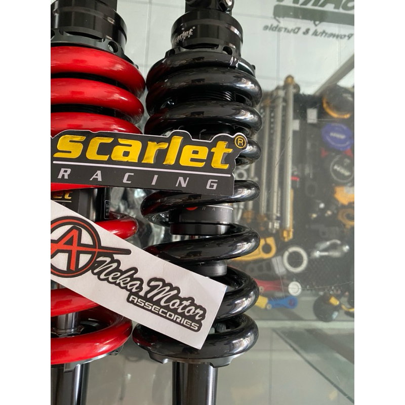 Jual MONOSHOCK SCARLET RACING MERAH KUNING HITAM YAMAHA BYSON | Shopee ...