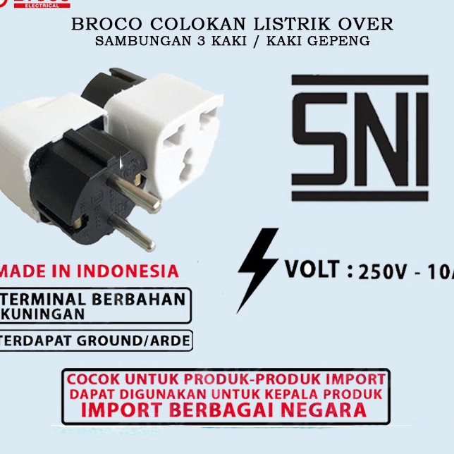 Jual PA BROCO Oversteker Universal Colokan Listrik China Converter ...