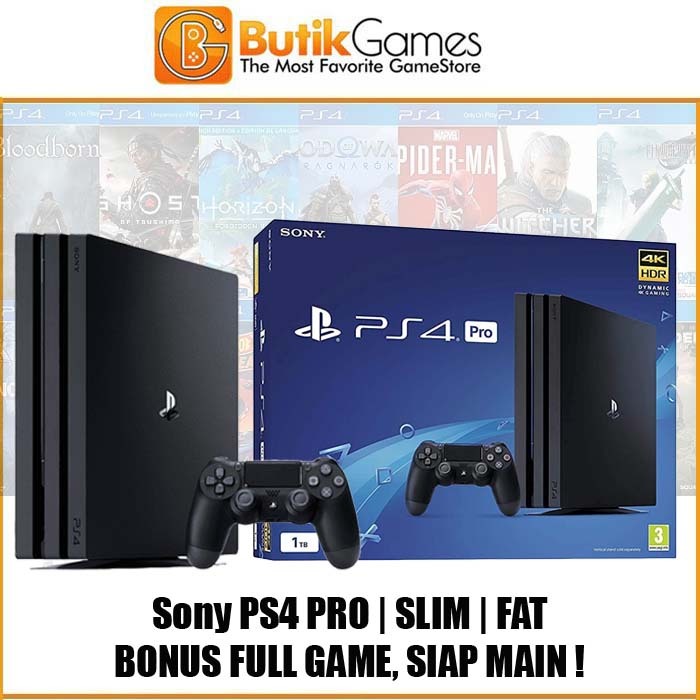 Jual Sony PS4 Playstation 4 Slim Fat Pro 500GB 1TB [Khusus Instant ...