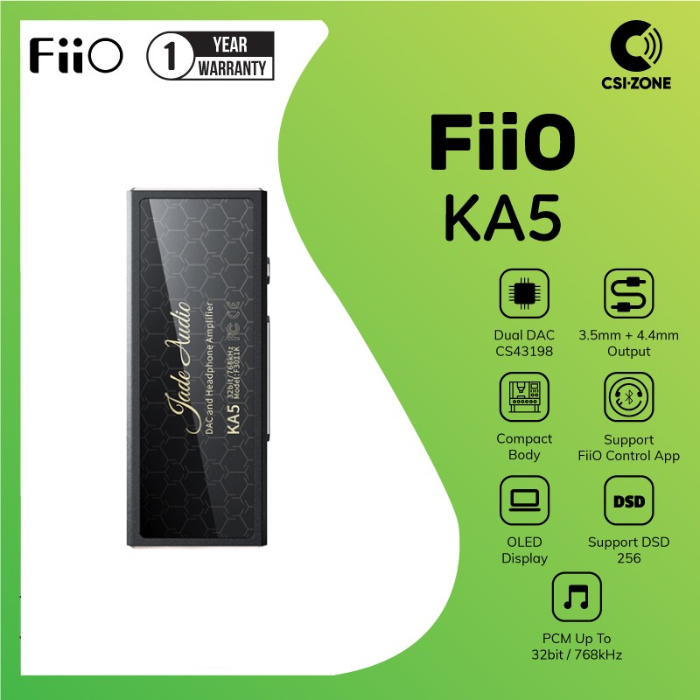 Jual FiiO KA5 Portable Hi-Res USB DAC And Amplifier | Shopee Indonesia