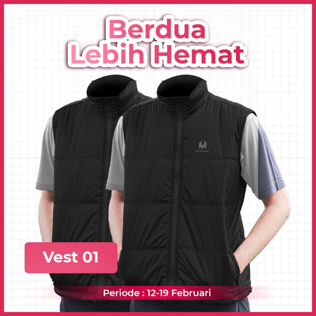 Jual Jaket Rompi Motor Vest Pria Bikers Outdoor Hikemore Original