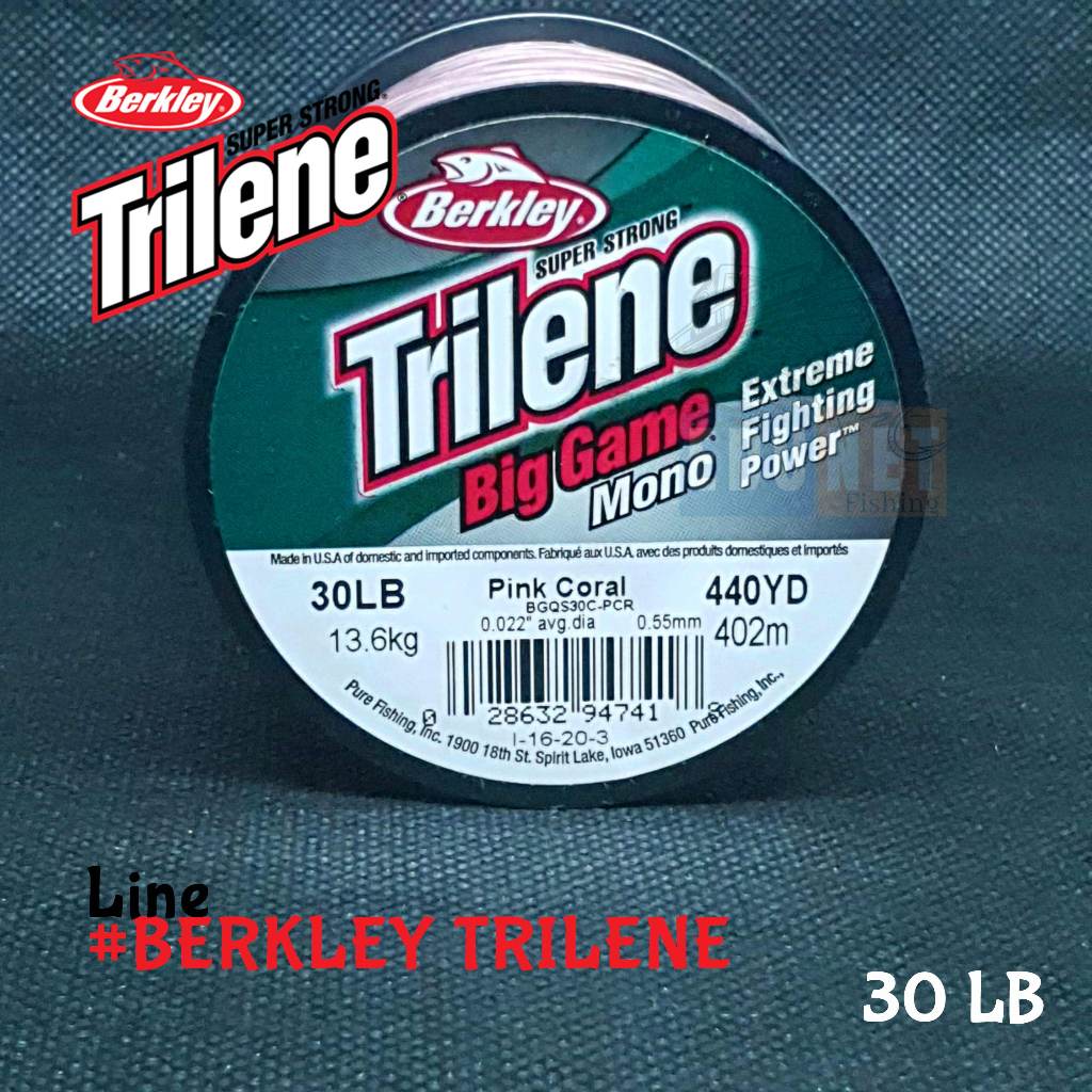 Berkley Trilene Big Game Pink Coral Fishing Line - 0.030in Diameter (0.76mm) Monofilament