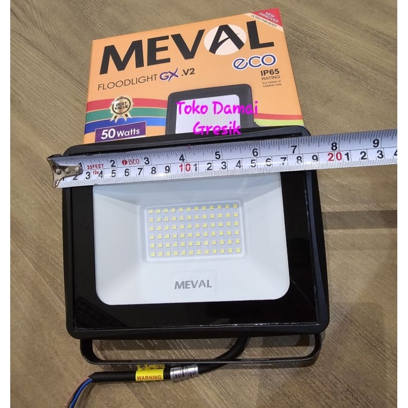 Jual Meval Floodlight GX V2 ECO 50w. Lampu Led sorot outdoor 50Watt ...