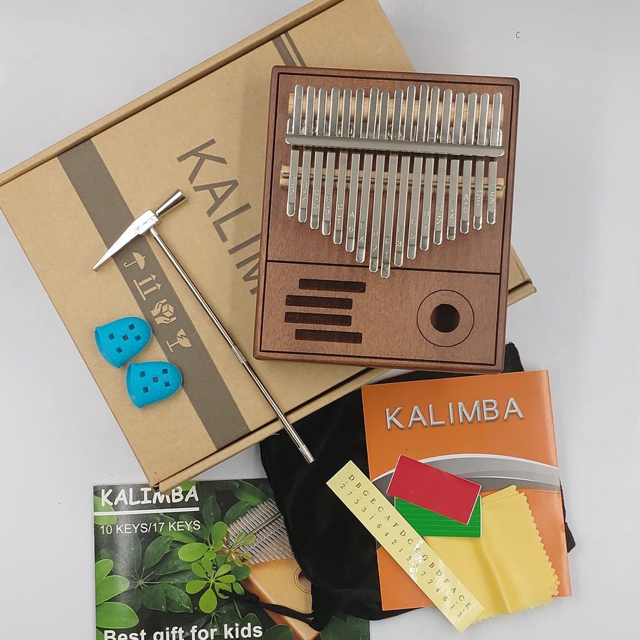 Jual ALAT MUSIK KALIMBA 17 KEYS PREMIUM QUALITY PAKET LENGKAP MURAH ...