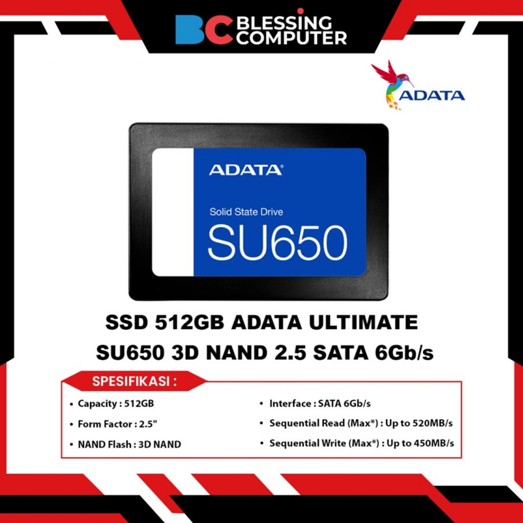 ADATA エイデータ ASU650SS-1TT-R SATA3 1TB [ASU650SS-1TT-R] 4711085940049 SSD 素敵な  - PCパーツ