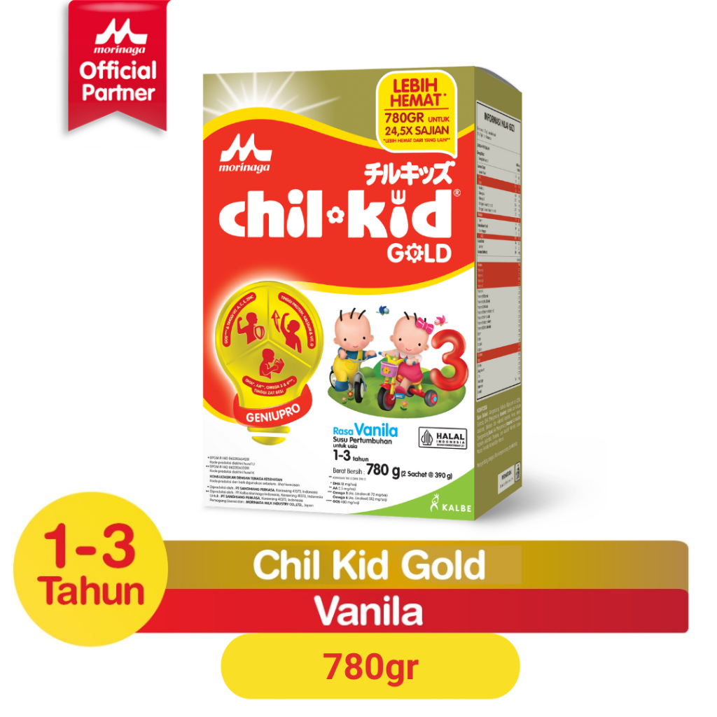 Jual Morinaga Chil Kid Gold Vanila / Madu 780 gram | Shopee Indonesia