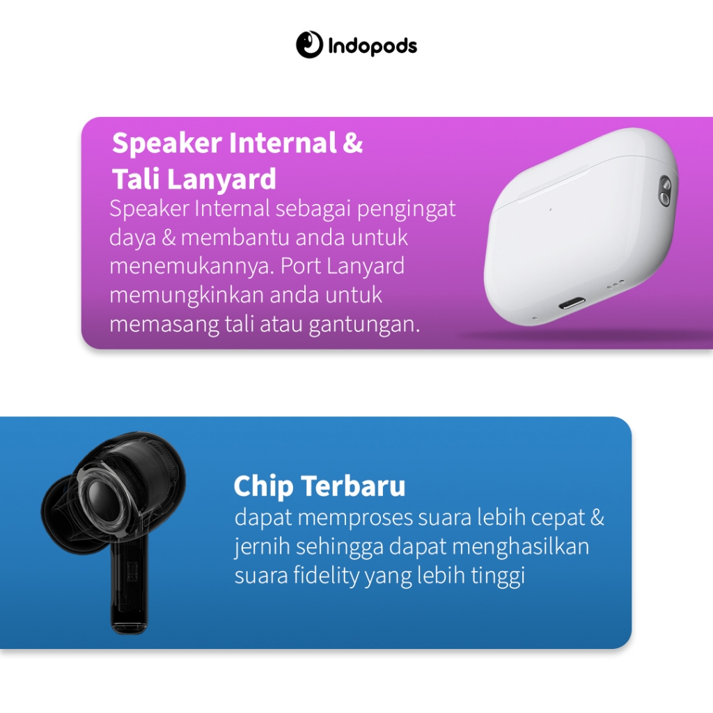 Jual IndoPods Pro 2nd Generation New Version with Active Noice ...