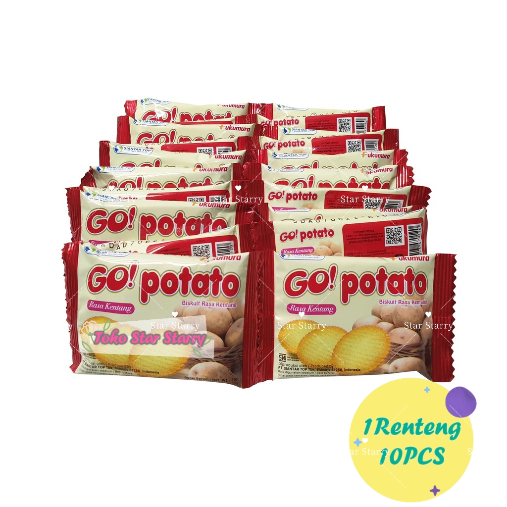 Jual [Per Renteng] Go Potato Renceng Biskuit Kentang Rasa Original Dan ...