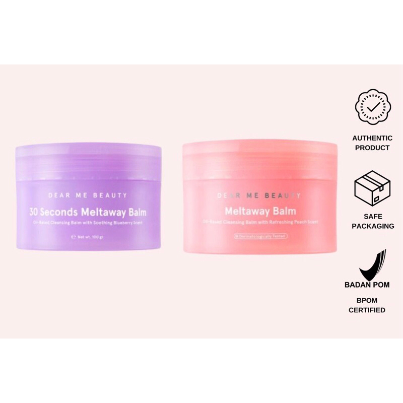 Jual DEAR ME BEAUTY Cleansing Balm - Meltaway Balm Peach | Shopee Indonesia