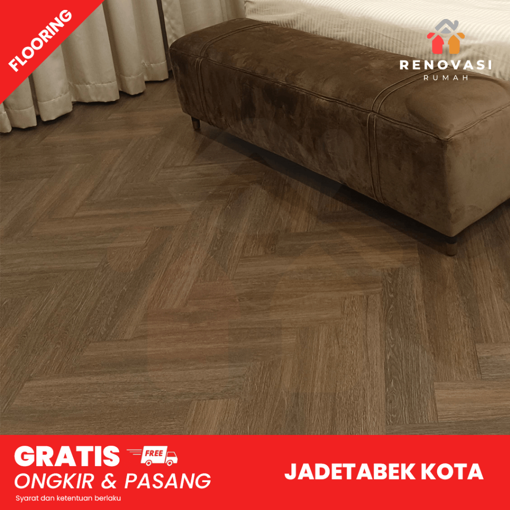 Jual Lantai Pengganti Kayulantai Vinyl Spc Herringbone 65 Mm Balian