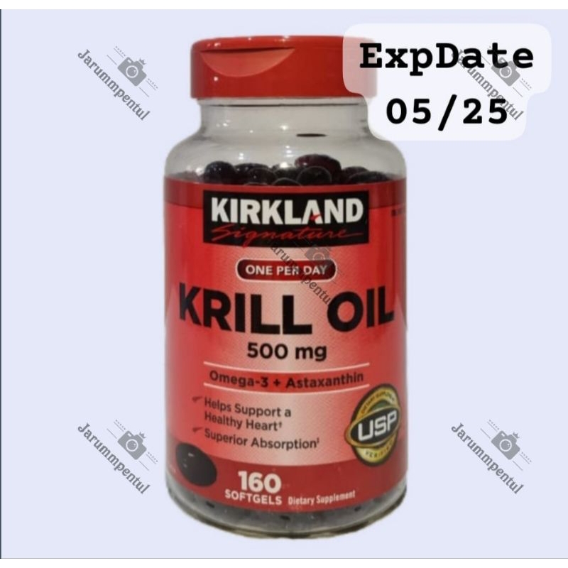 Jual Kirkland Signature Krill Oil 500 Mg 160 Softgels Kirkland Krill