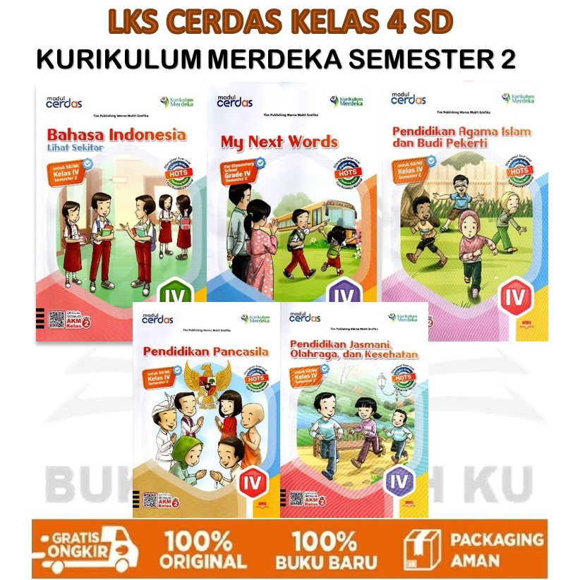 Jual MODUL CERDAS KELAS 4 SD SEMESTER 2 KURIKULUM MERDEKA - PENERBIT ...