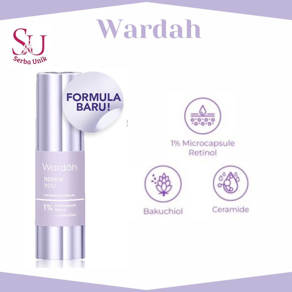 Wardah Renew You Paket Lengkap Full Regime (Serum, Night Cream, Essence, Day Cream, Facial Wash)