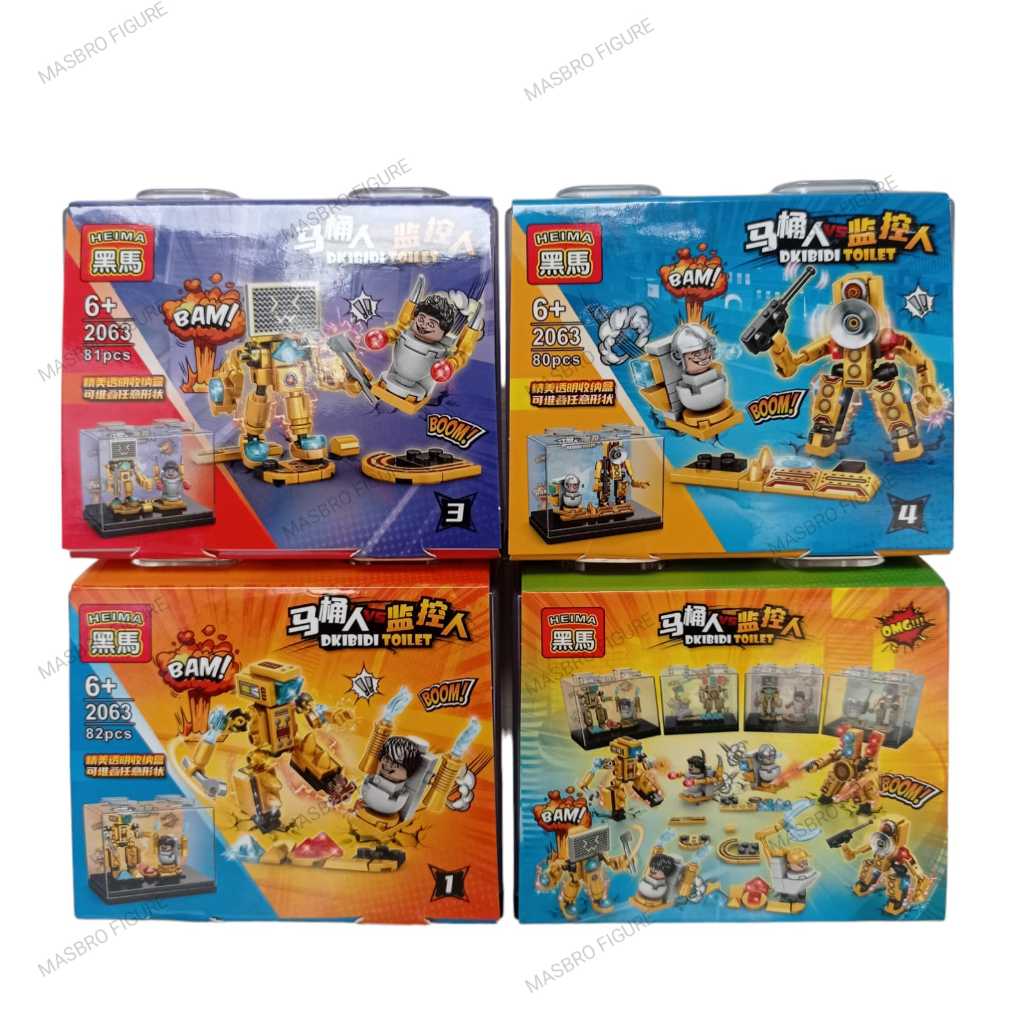 Jual Action Figure Skibidi Mainan Brick Balok Susun Model Skibidi ...