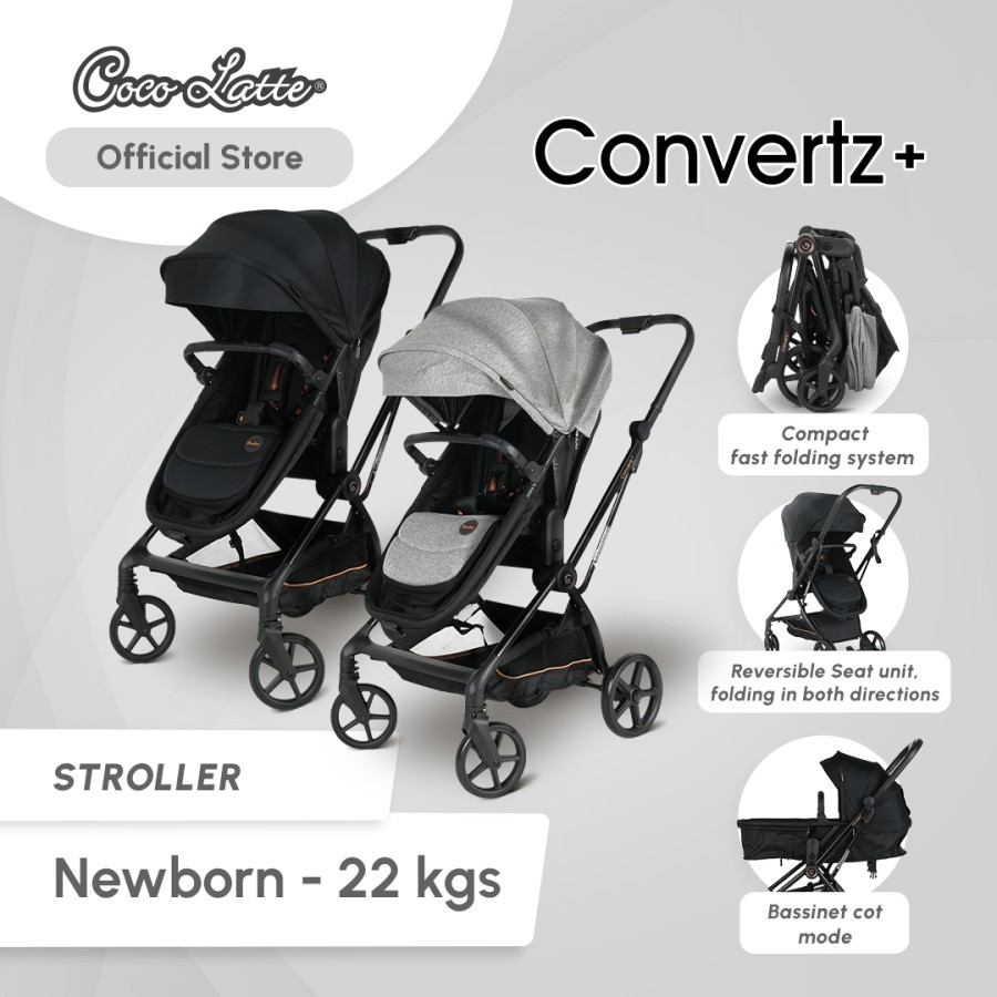 Jual Stroller Cocolatte Convertz Reversible Compact Cot Seat Shopee Indonesia