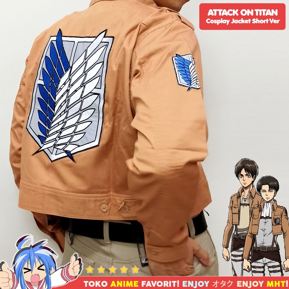 Jual Kode A6n Jaket Attack On Titan Bordir Anime Aot Shingeki No Kyojin