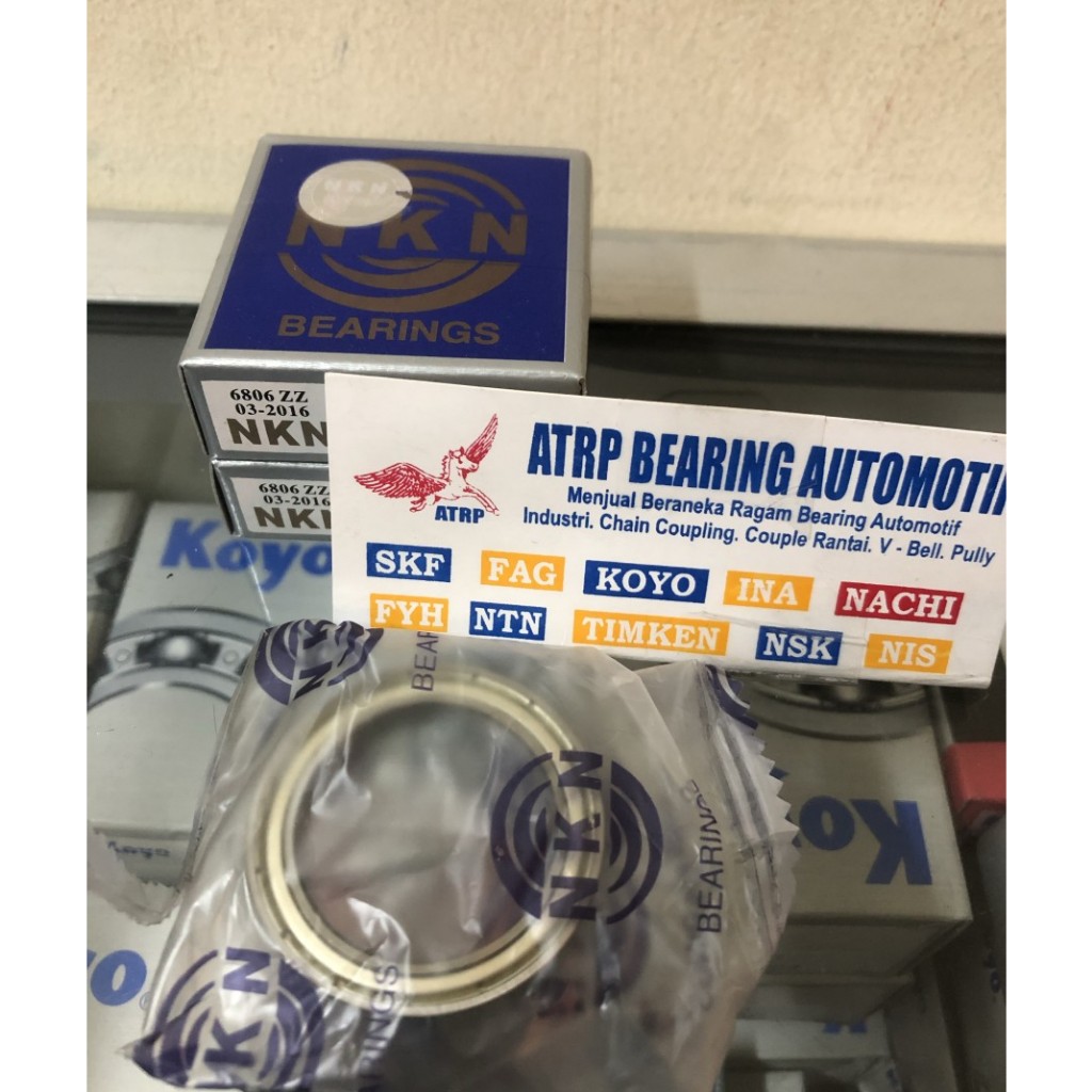 Jual BALL BEARING 6806 ZZ NKN TUTUPAN BESI | Shopee Indonesia
