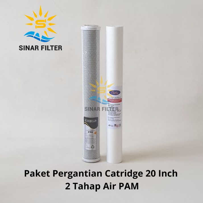 Jual Paket Catridge Filter Air Ledeng Inch Sedimen Cto Shopee