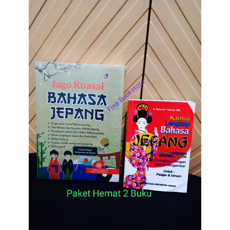 Jual Paket Hemat 2 Buku Kamus Bahasa Jepang - Jago Kuasai Bahasa Jepang ...