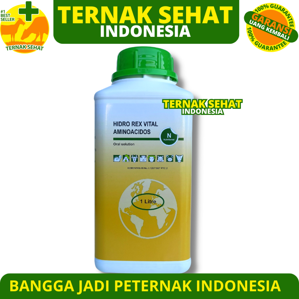 Jual HIDRO REX VITAL 1 LITER - Multivitamin Asam Amino Komplit Ayam ...