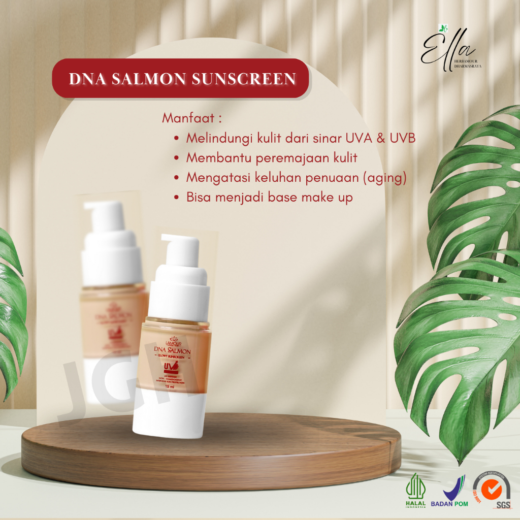 Jual DNA Salmon Glowy Sunscreen/Sunscreen SPF 50++/Suncreen Wajah ...