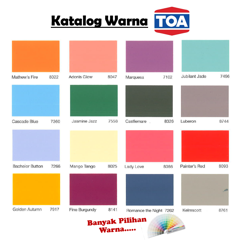 Jual TOA 4 Seasons Interior - Cat Tembok Interior atau Dalam Ruangan 5 ...