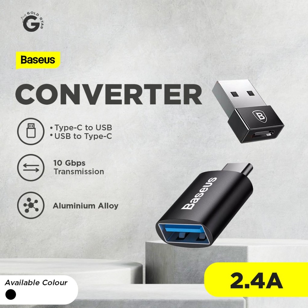 Jual Baseus Android OTG Type C Usb Converter Plug | Shopee Indonesia