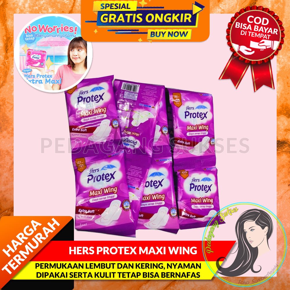 Jual Hers Protex Maxi Wing Hers Protex Extra Maxi Pembalut Wanita Sachet Ecer Shopee Indonesia