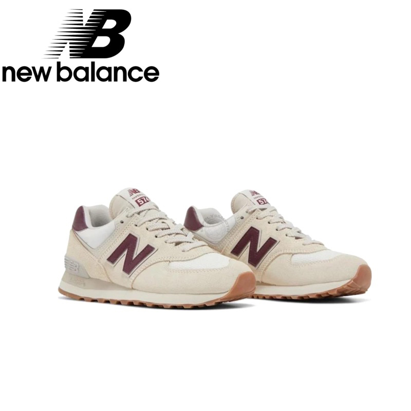 Jual Sepatu New Balance 574 Moonbeam Burgundy Original BNIB Shopee Indonesia