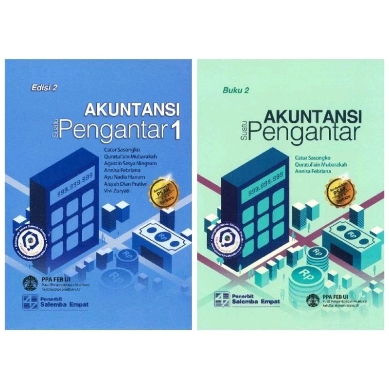 Jual Buku Akuntansi Suatu Pengantar 1 Dan 2 Berbasis Psak Edisi 2 Catur ...