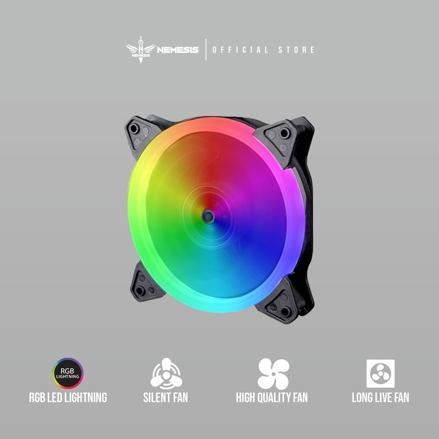 Jual NYK Nemesis Fan Casing 12cm RGB Case Cooling Kipas PC Komputer ...