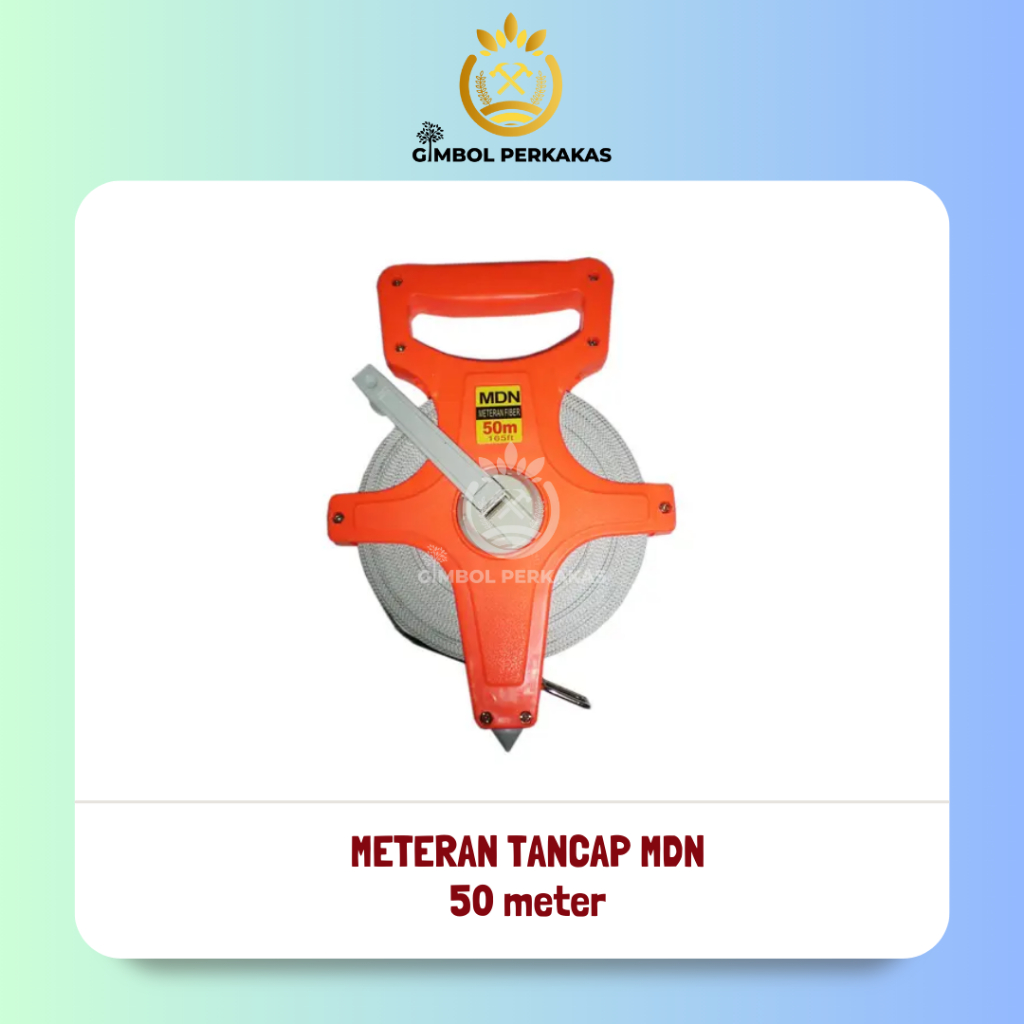 Jual Meteran Tancap 50M Meter Fiber Rol Gulung Tanam Tanah | Meteran ...