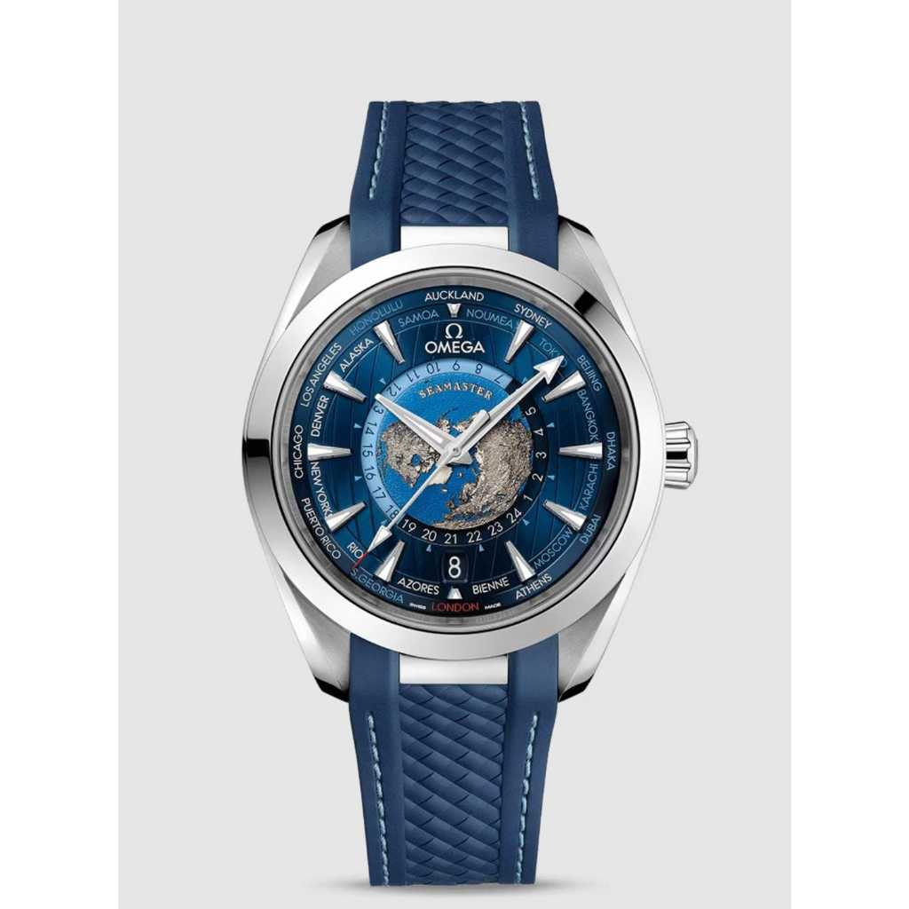Jam Tangan Pria Omega Aqua Terra 150M World Timer GMT Swiss Automatic Clean  1:1 - Main Image
