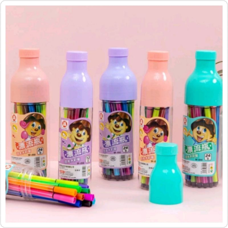 Jual Set Spidol Water Color Stempel 12 warna / Spidol stempel unik ...