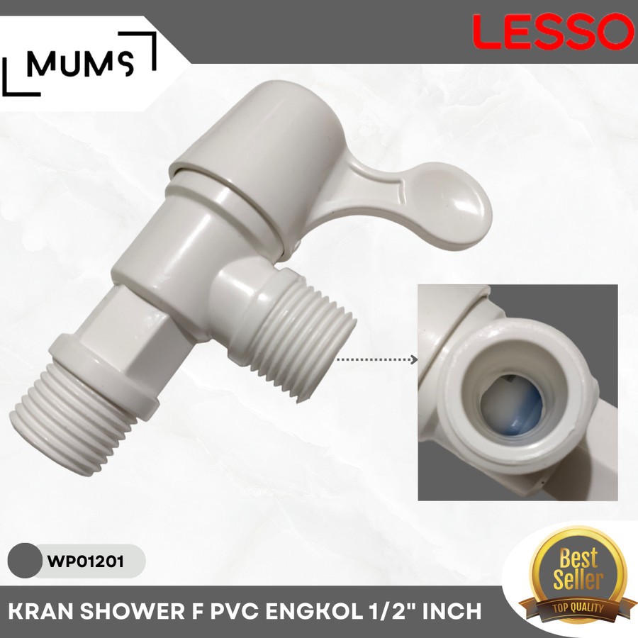 Jual KRAN SHOWER F PVC TERSEDIA 2 MODEL MAHKOTA ENGKOL LESSO/KERAN AIR ...