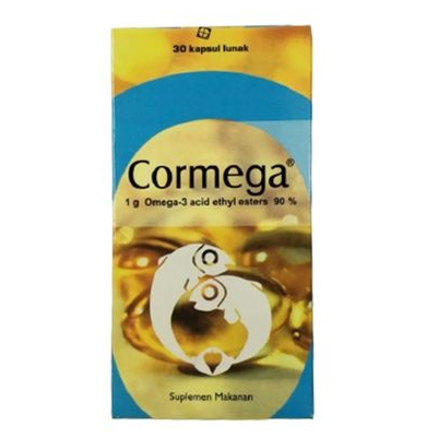 Jual Cormega 30 Kapsul - Omega 3 1000 mg - EPA DHA - Kesehatan Tubuh