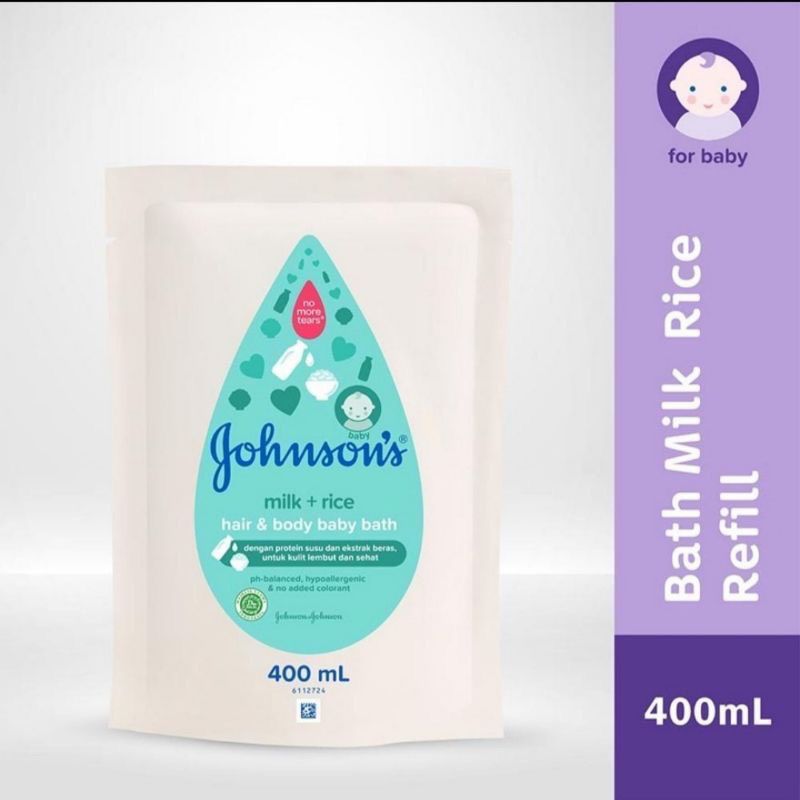 Jual JHONSON'S Baby Bath Milk & Rice Refill 400ml | Shopee Indonesia