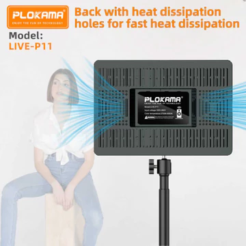 PLOKAMA P11 Lampu Foto Produk Studio Fotografi Palaroid Tripod Ringlight Besar Lighting