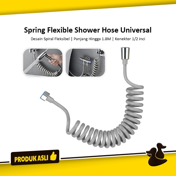 Jual Spring Shower Hose Selang Spiral Kepala Shower Mandi Selang Ulir ...