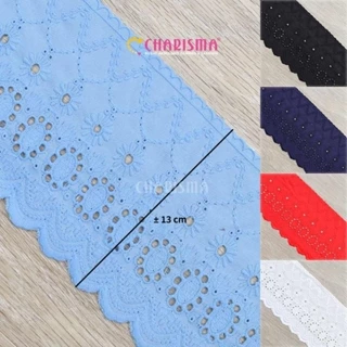 Charisma Renda Tetoron Cotton 6107 - Renda Bordir TC / Lebar 13cm / Harga Per 1 Yard (90cm)