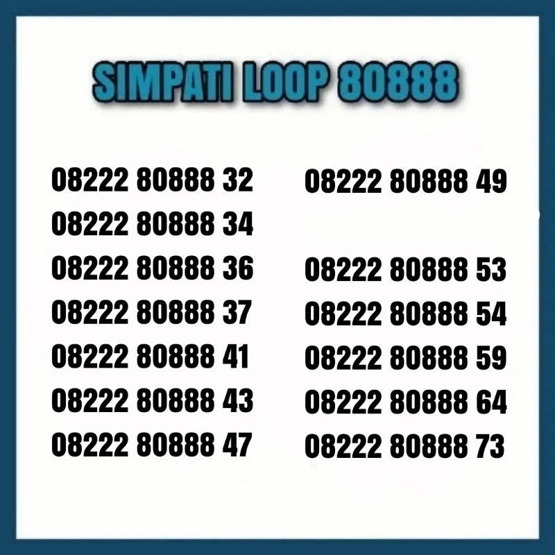 Jual Simpati loop cantik triple 888 nomor simPATI perdana simPATI ...