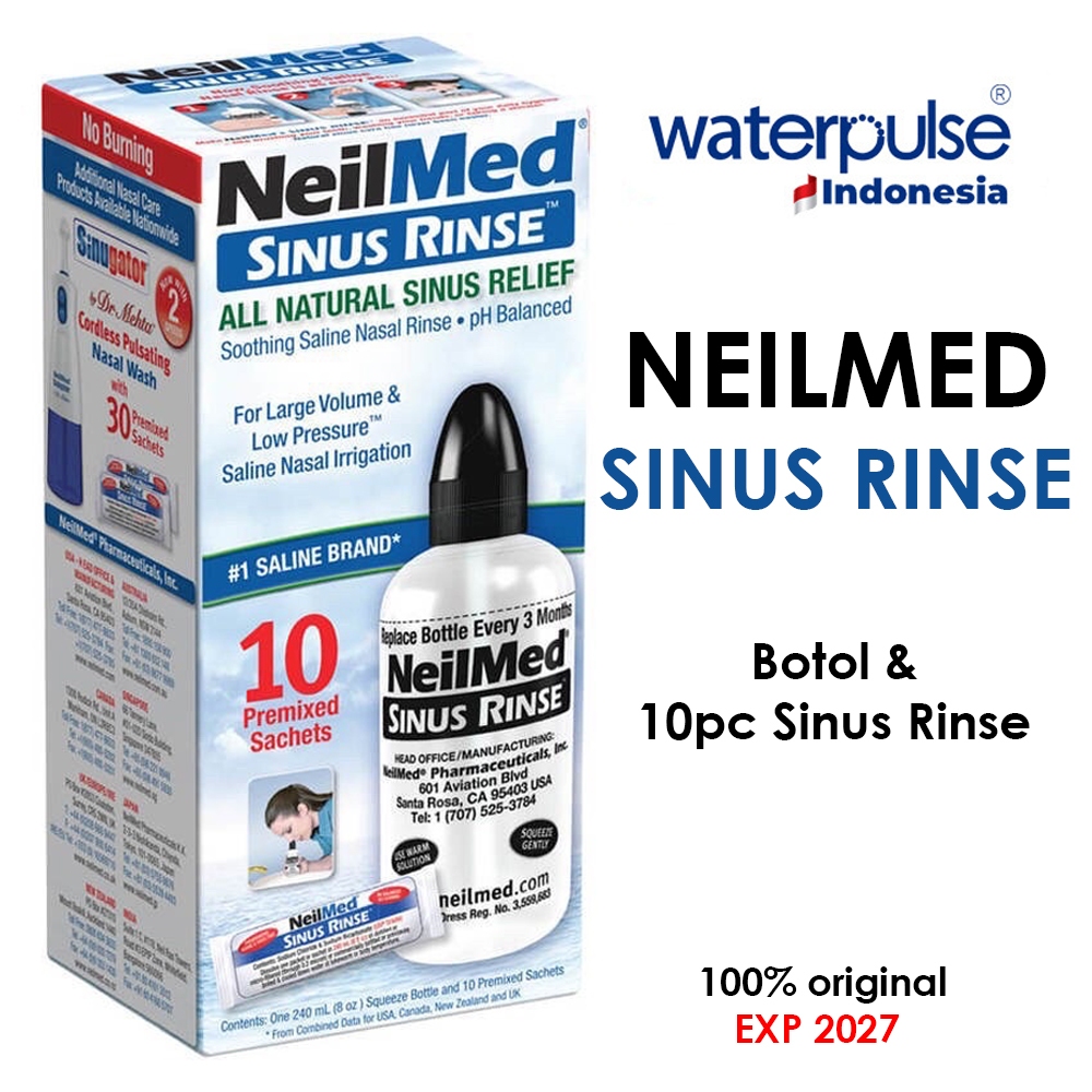 Jual Botol NEILMED Sinus Rinse Starter Kit Free 10pc Sinus Rinse ...