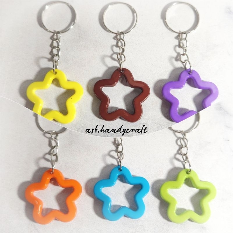 Jual [GC002] ASB - Gantungan Kunci Star 6warna | Shopee Indonesia