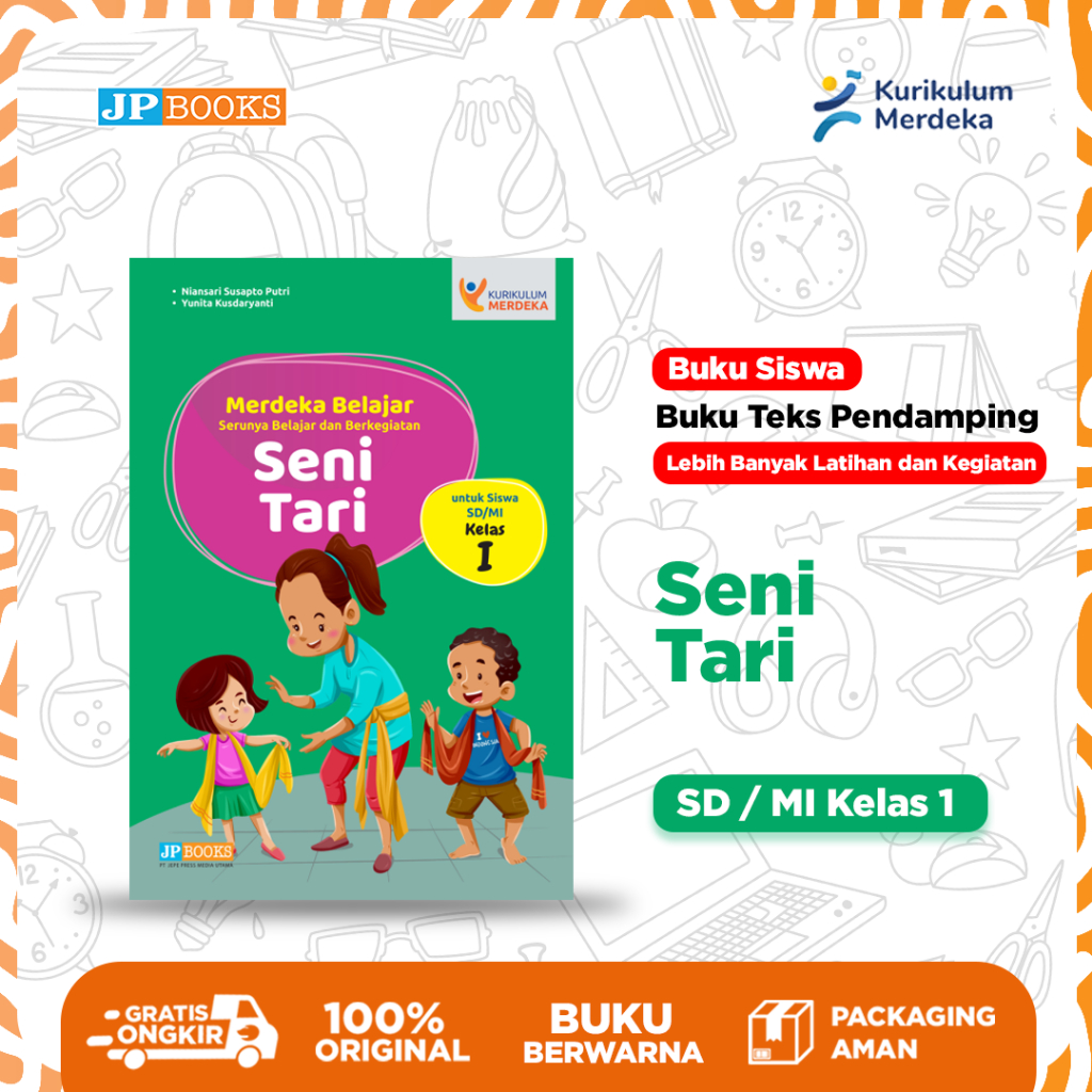 Jual JP Books – Buku Teks Siswa Pendamping Kurmer Sekolah Seni Tari Sd ...