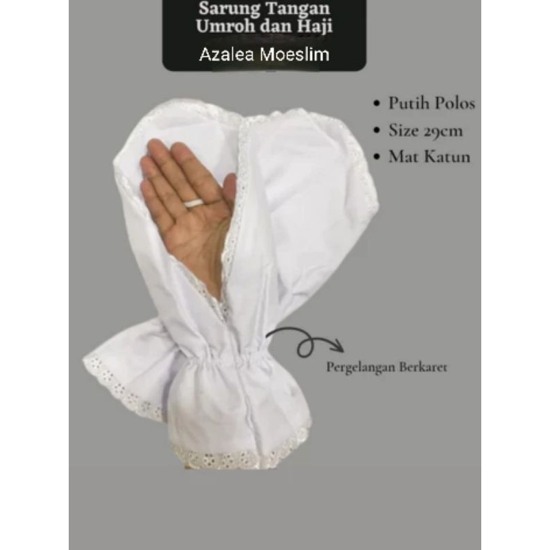 Jual Azalea Moeslim - Sarung Tangan Umrah Haji Wanita Muslim | Shopee ...