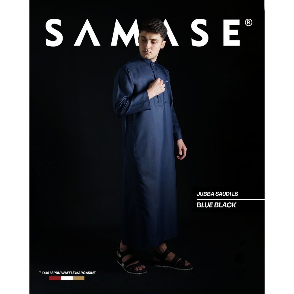 Jual SAMASE Jubba Jubah Saudi T038 Pakaian Muslim Pria Dewasa Lengan ...