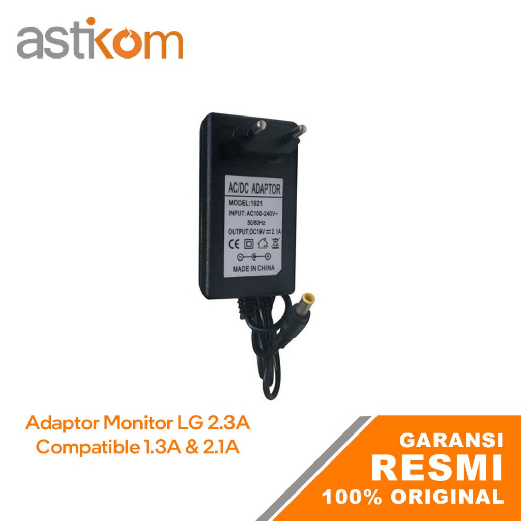 Jual AC adapter adaptor tv led monitor LG 19 V 2.3 A Original | Shopee ...