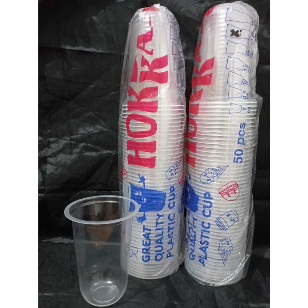 Jual Gelas Plastik Oval / 16 Oz / Hokaku / Isi 50 Pcs 0090028 | Shopee ...