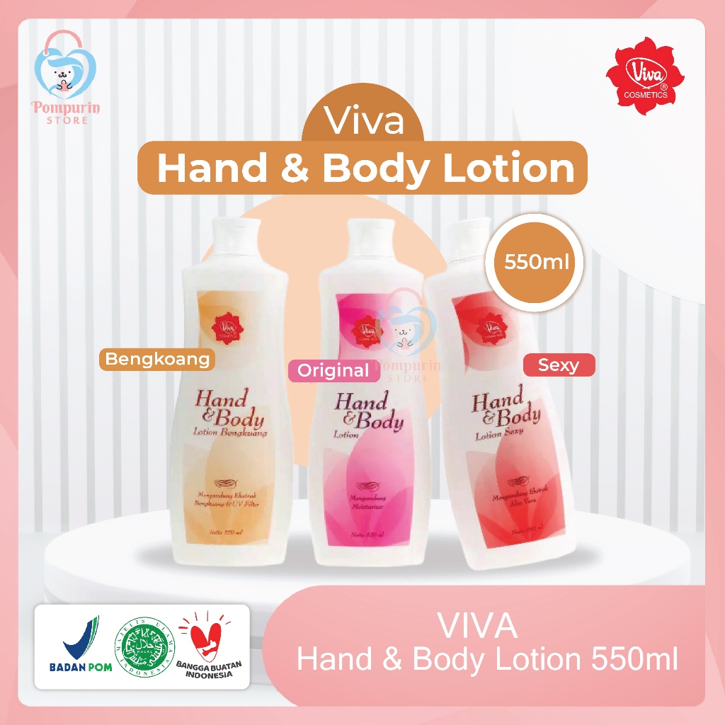 Jual VIVA Hand & Body Lotion 550ml (BESAR) Original BPOM | Shopee Indonesia