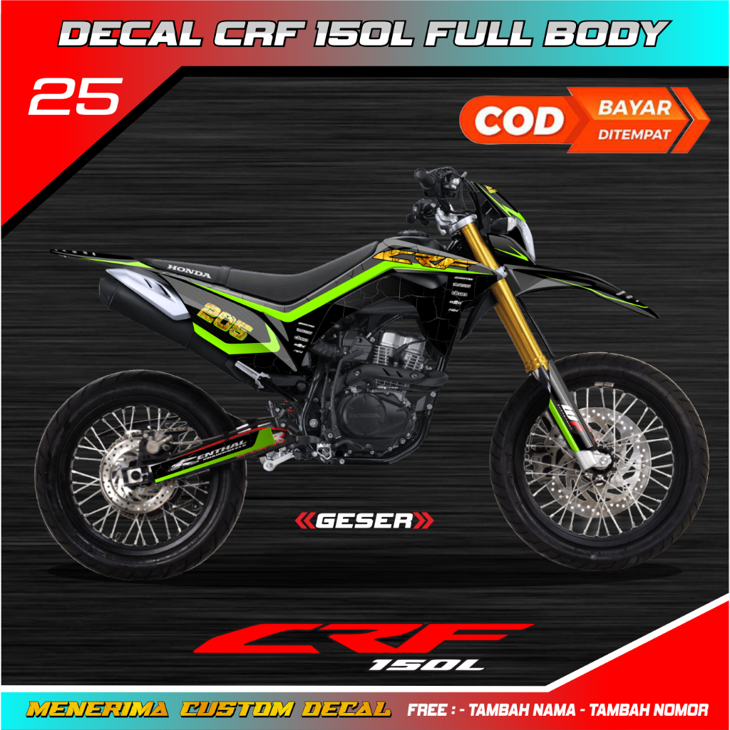 Jual Decal Stiker Crf L Full Body Hologram Shopee Indonesia